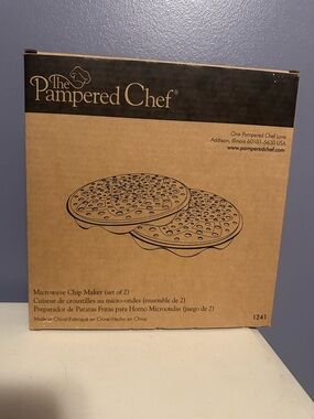 The Pampered Chef Microwave Chip Maker - Kraft Brown Box